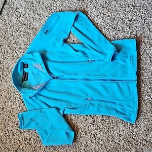 Marmot Polartec Fleece Jacket. Bright blue. Size small.